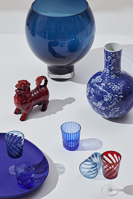 Blossom Vase floral, blue - Polspotten 230-205-402