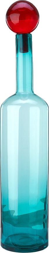 Bubbles and Bottles XXL Glasdekorationen, cognacfarben, 4-teilig
