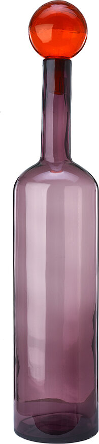 Bubbles and Bottles XXL Glasdekorationen, cognacfarben, 4-teilig