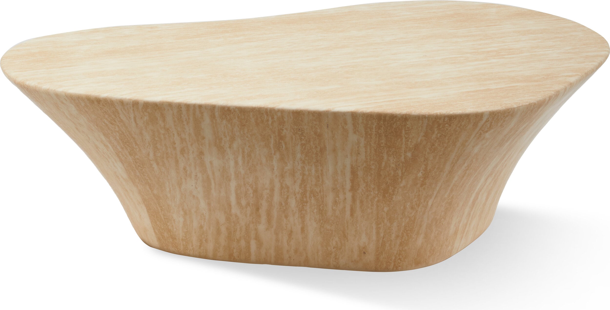 Couchtisch Oval Travertine 51 x 88 cm, beige