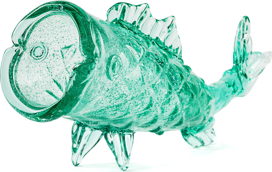 Décoration en verre Jar fish 24 cm