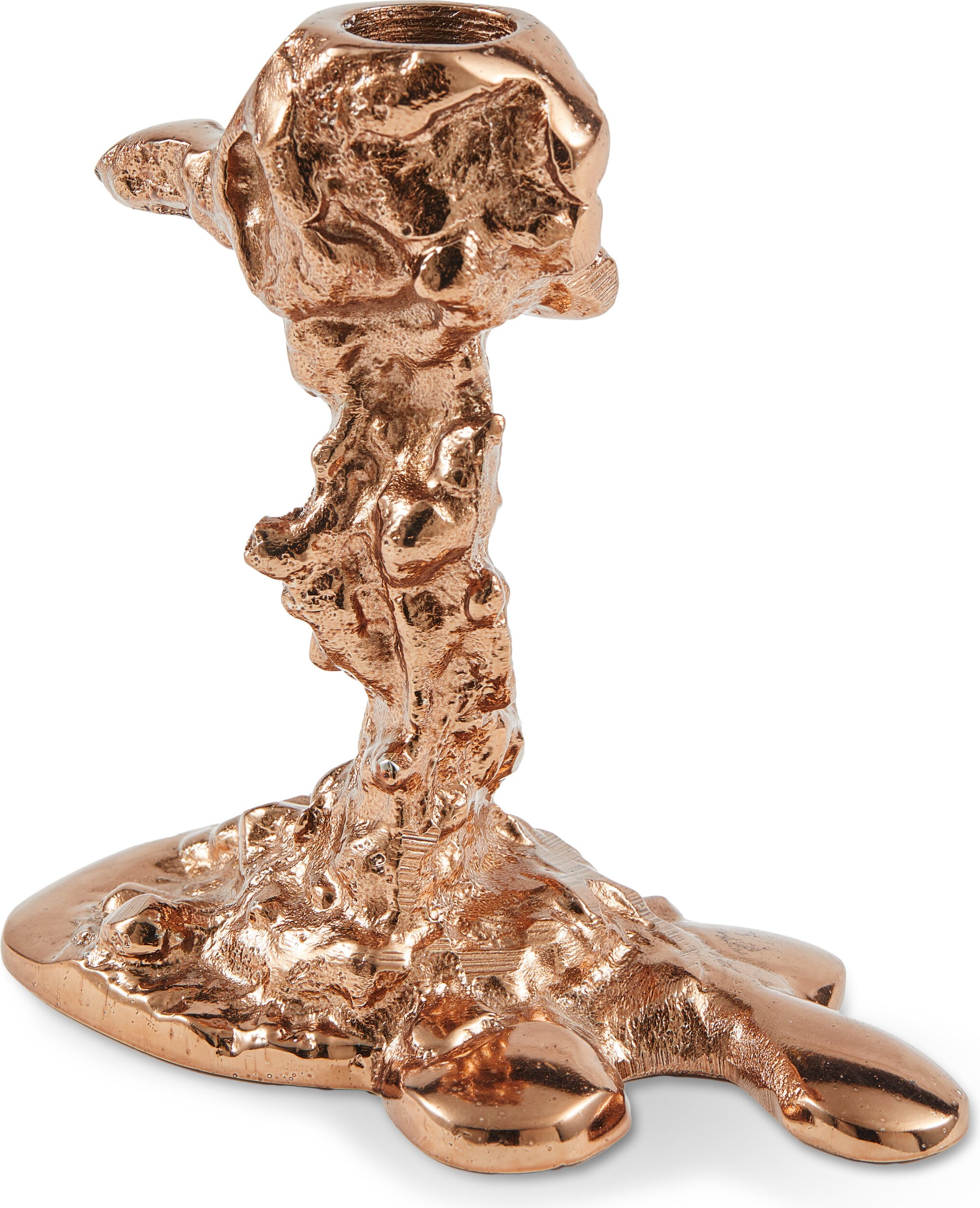 Drip Kerzenhalter für klassische Kerzen 14 cm, Roségold