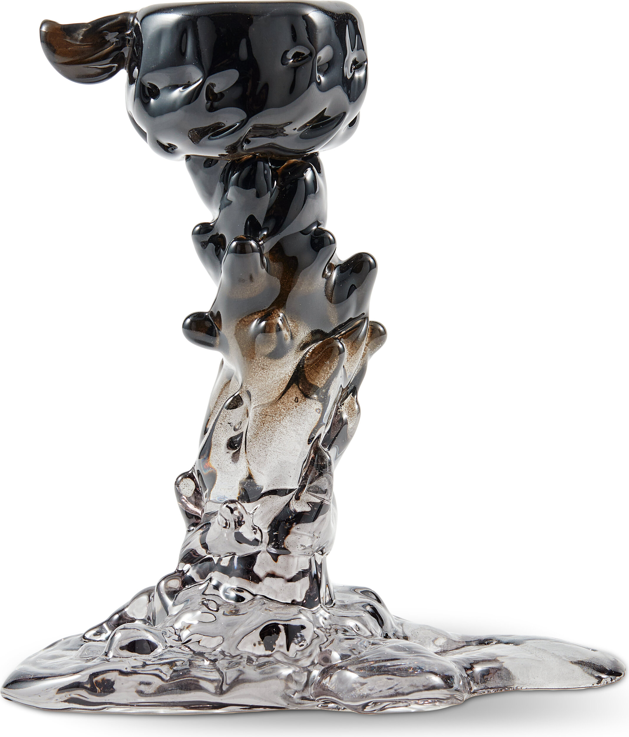 Drip Kerzenhalter für klassische Kerzen 14 cm, schwarz