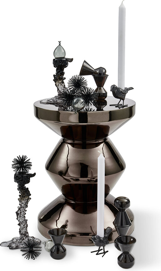Drip Kerzenhalter für klassische Kerzen 25 cm, schwarz
