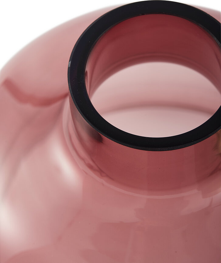 Formy Glasvase 47 cm, grün-rosa