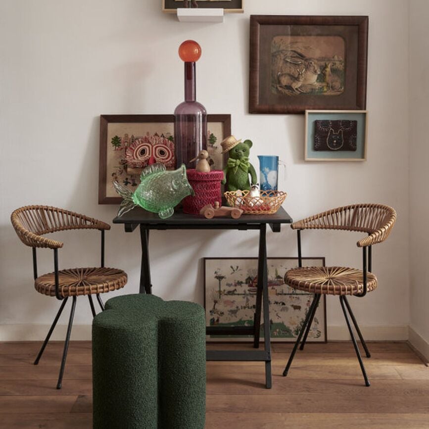 Hocker Clover, marineblau