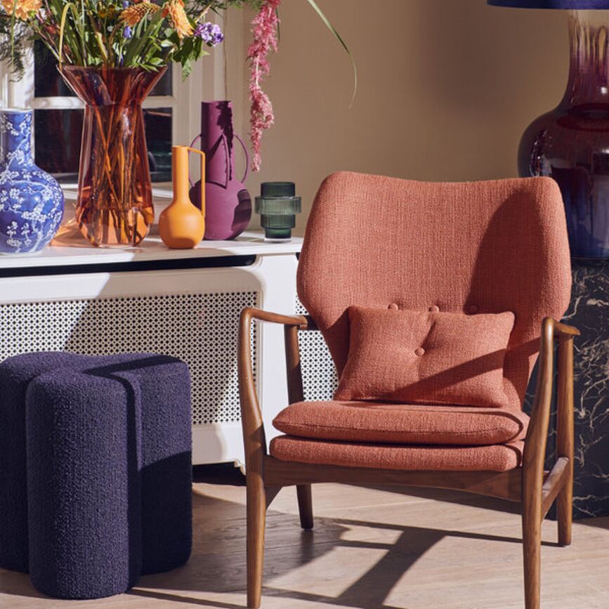 Hocker Clover, marineblau
