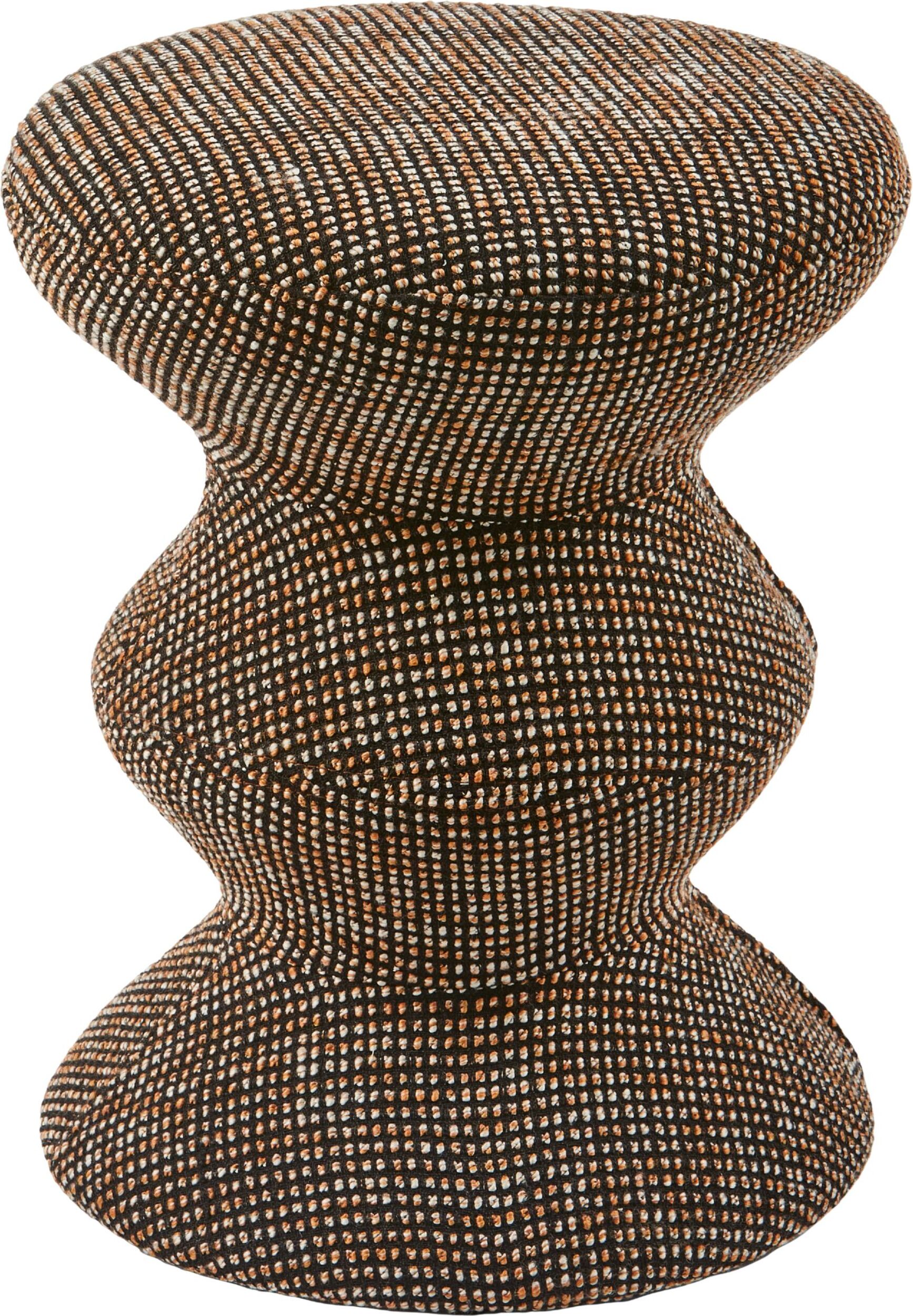 Hocker Zig Zag Soft, braun