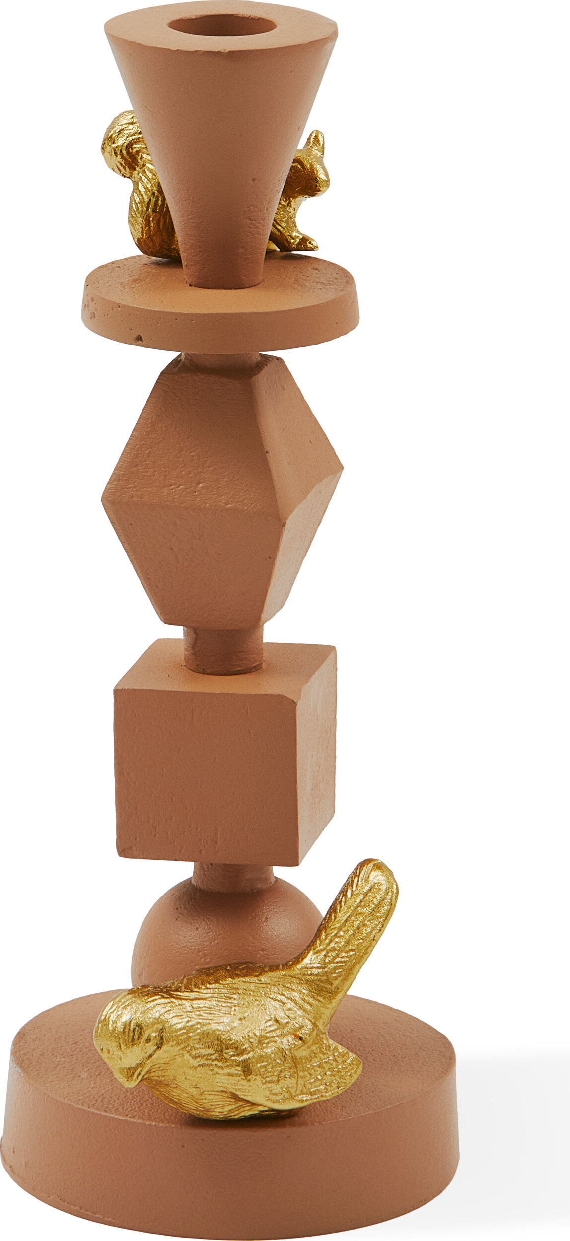 Kerzenständer Climbing Pole 25 cm, braun