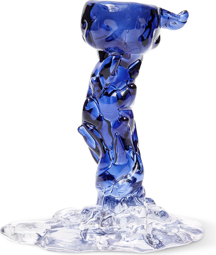 Küünlajalg klassikalisele küünlale Drip 25 cm, tumesinine