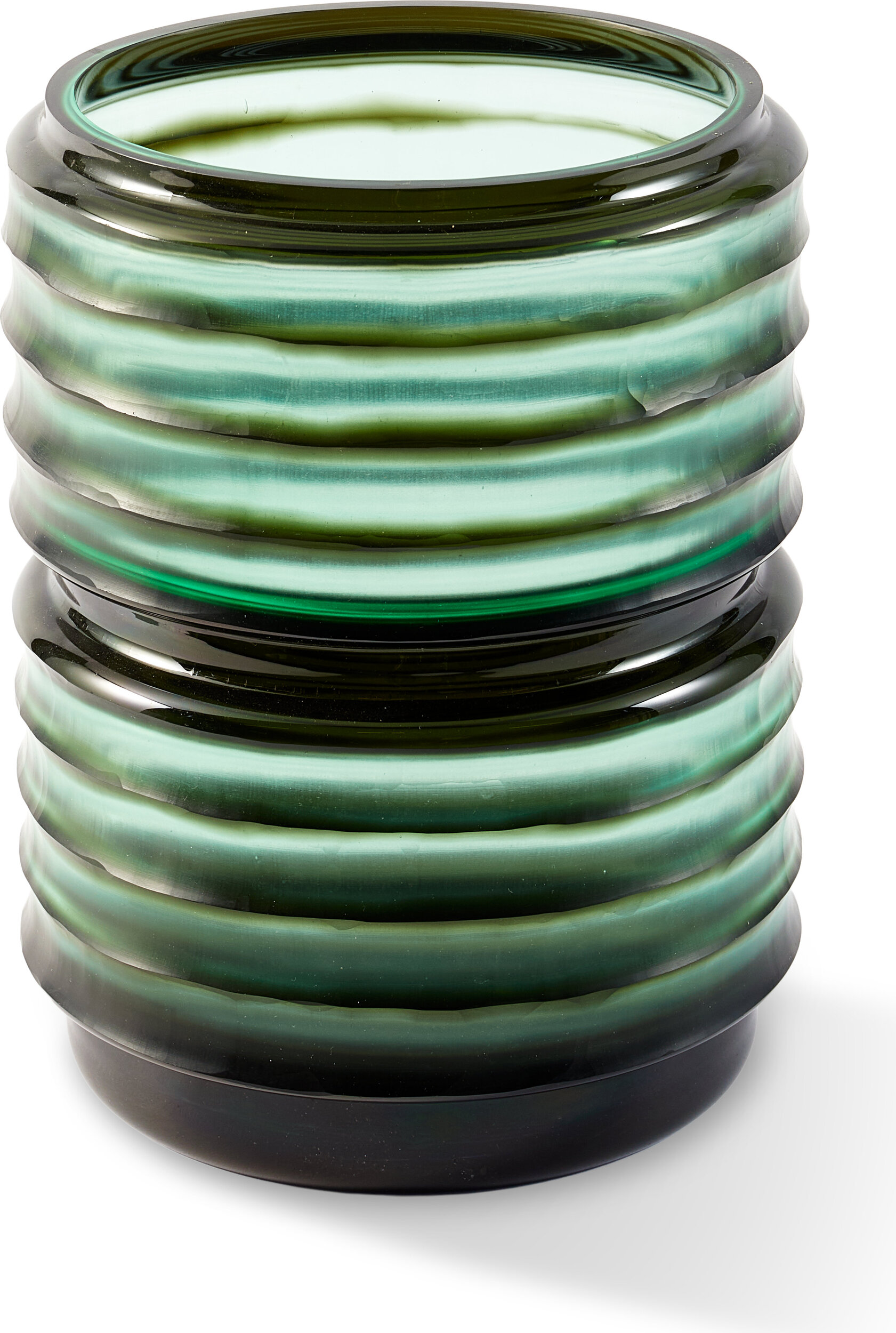 Layer Glasvase 27 cm, grün