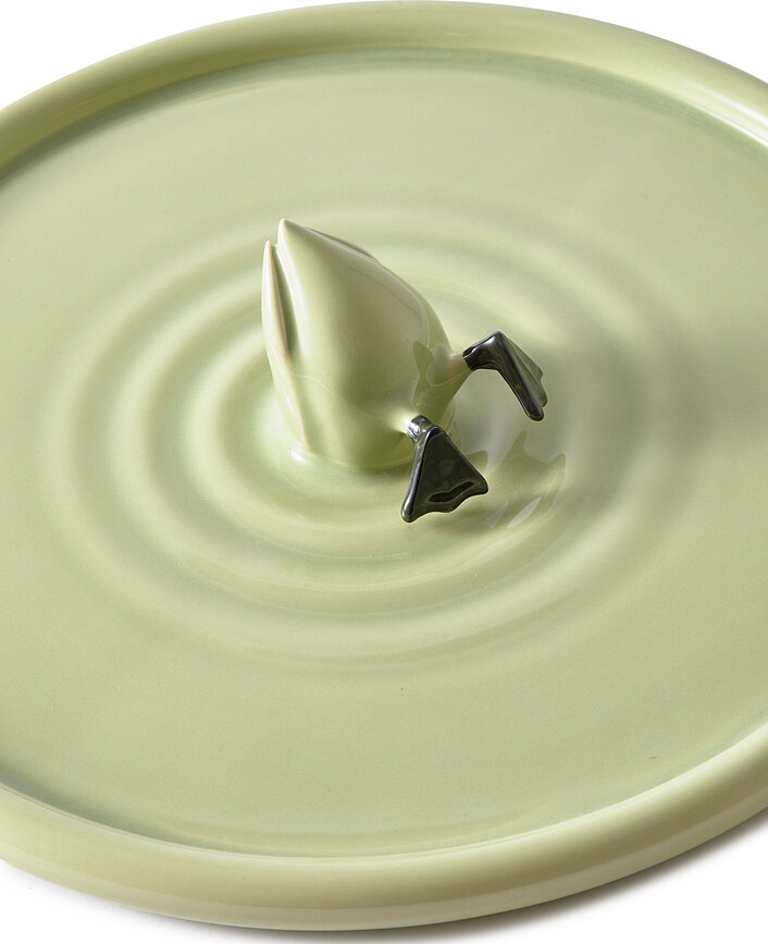 Plat de service Diving Duck, vert