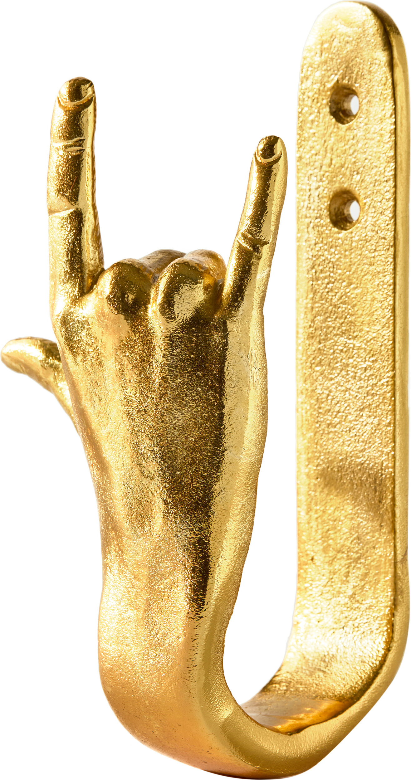 Polspotten Wandhaken I Love You, gold