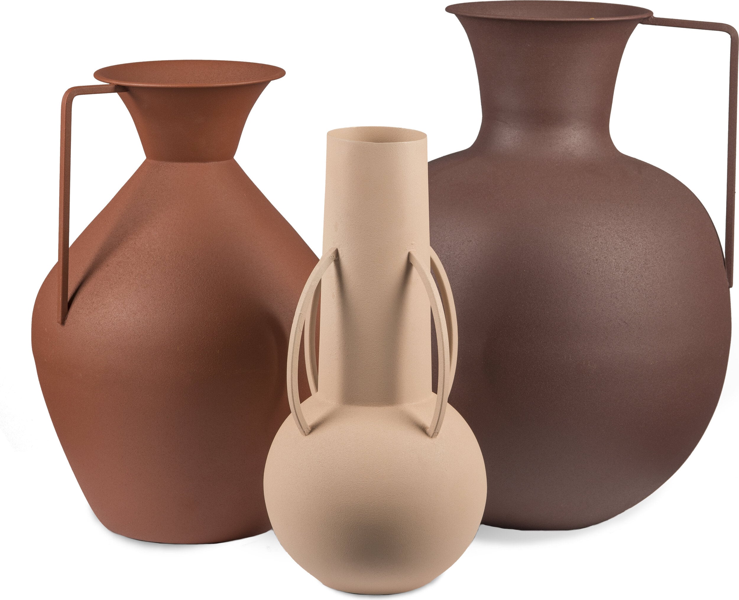 Roman Vasen, braun, 3 St.