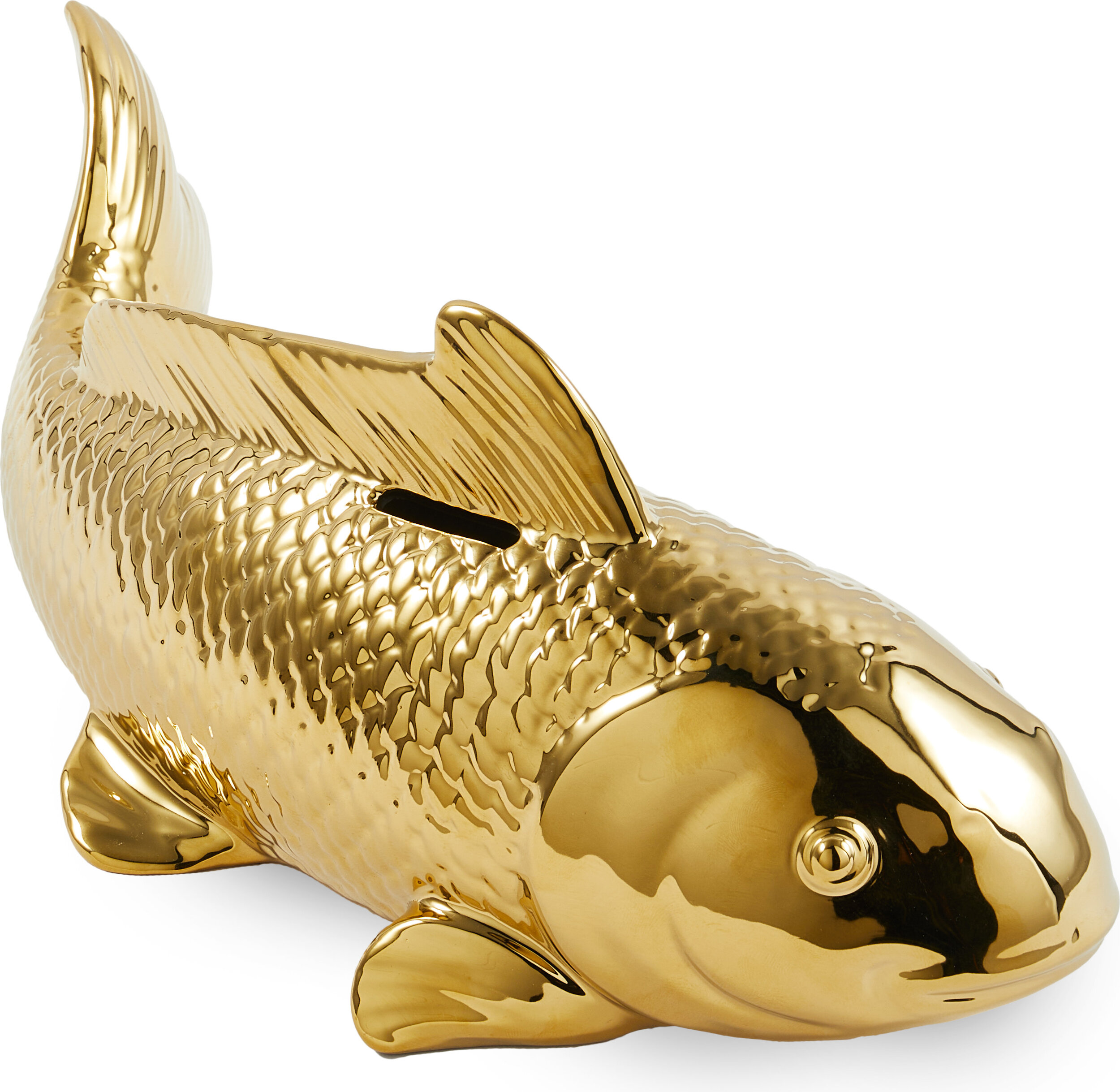 Spardose Fish, gold