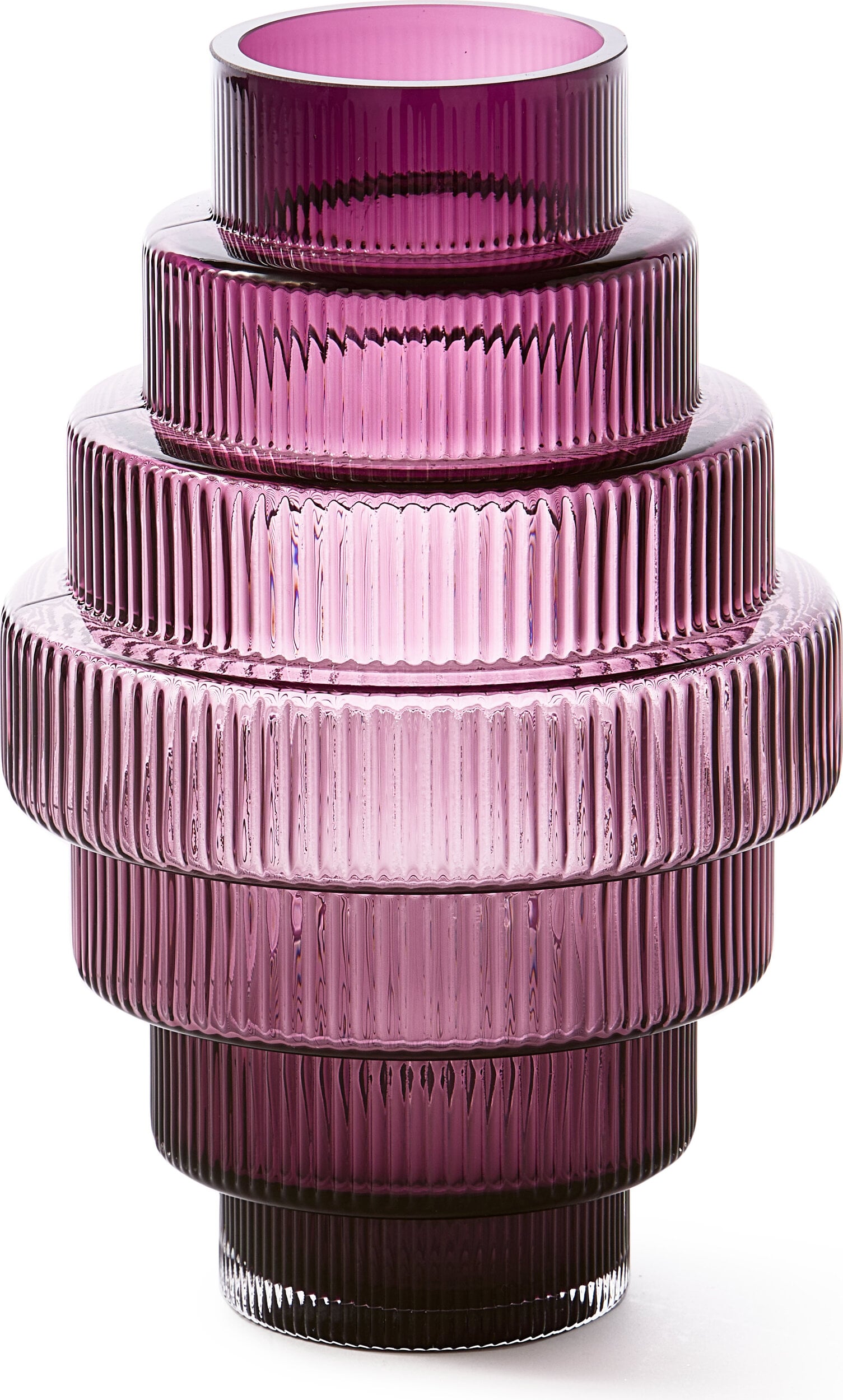 Steps Vase 30 cm, violett