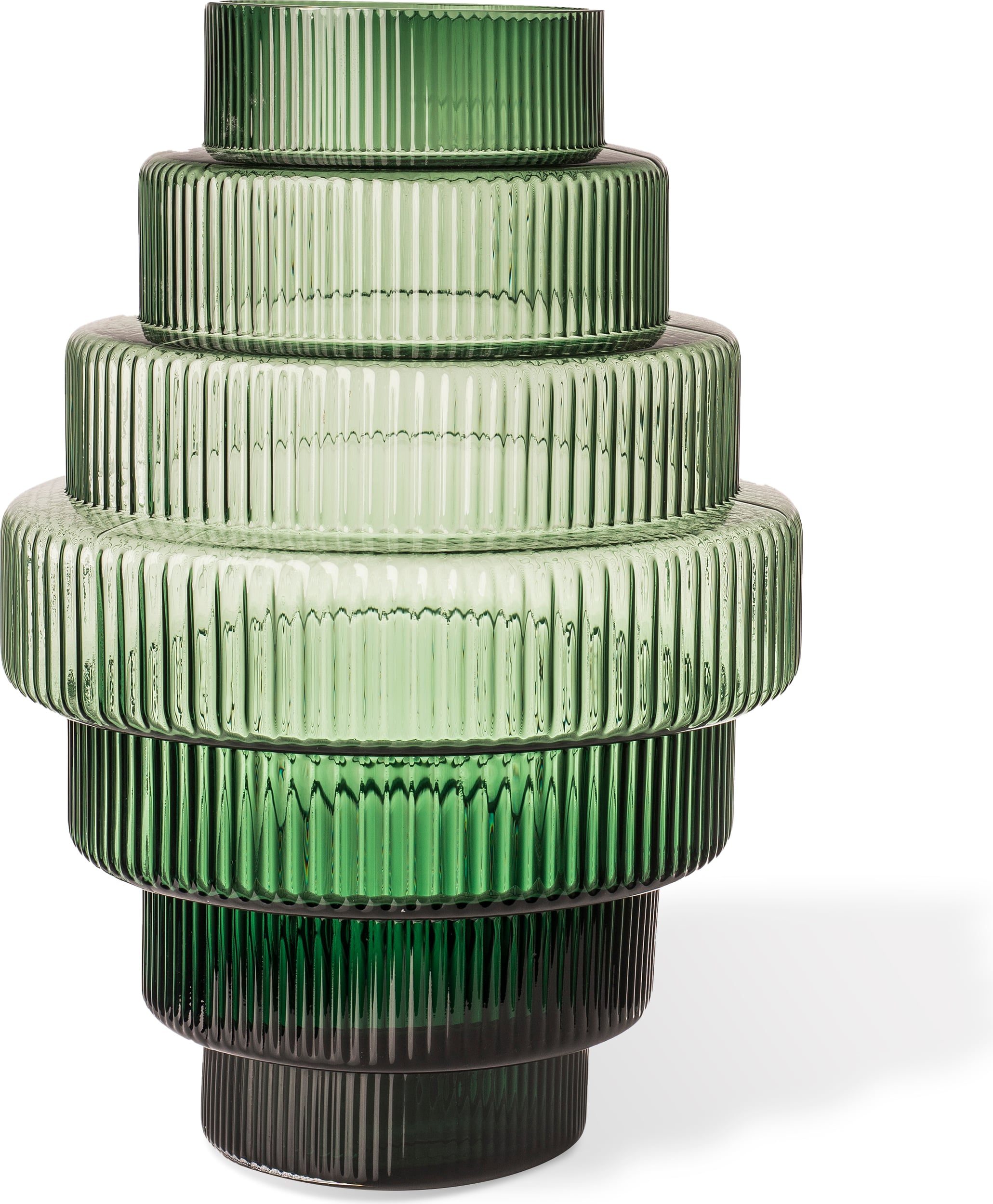 Steps Vase 50 cm, grün