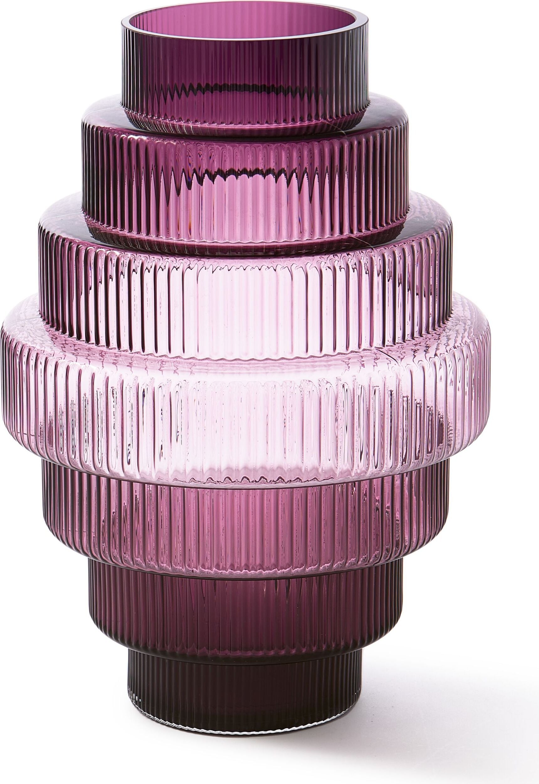 Steps Vase 50 cm, violett