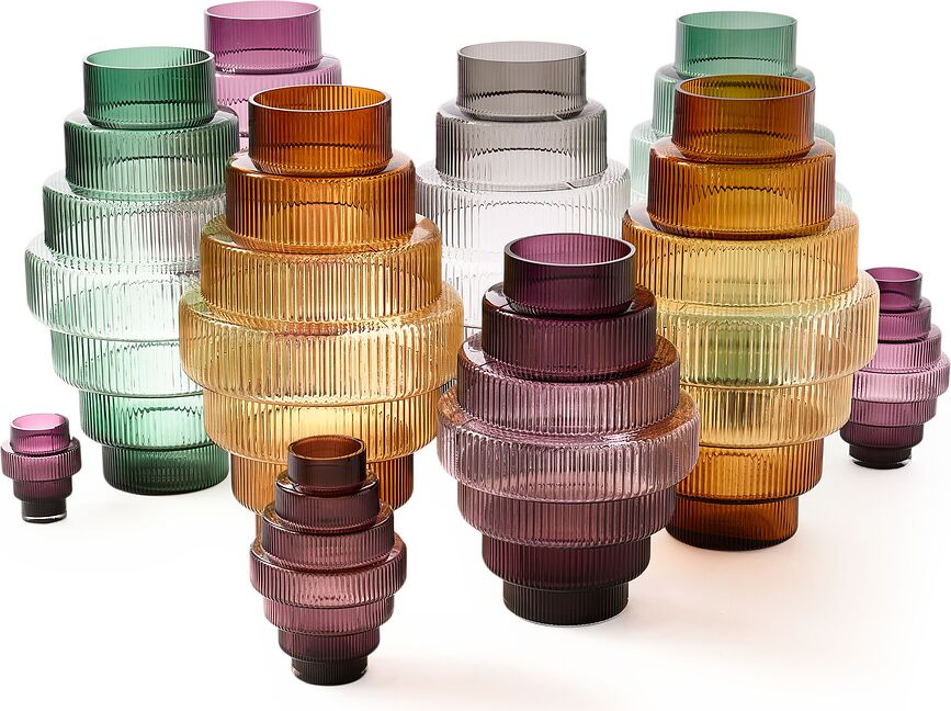 Steps Vase 65 cm, mintfarben