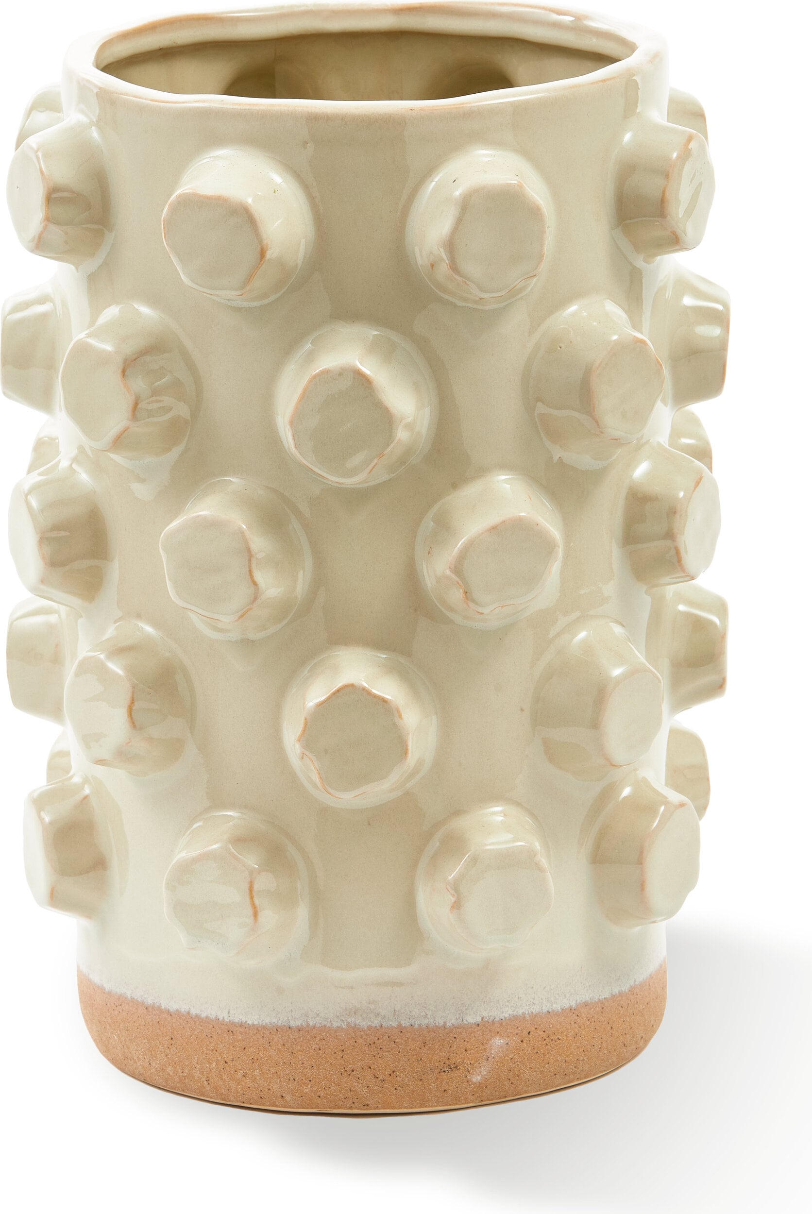 Structure Vase 40 cm, beige