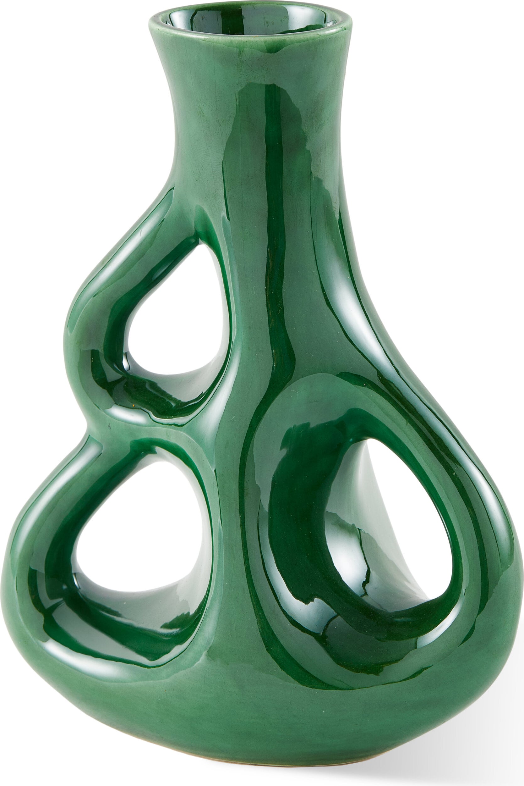 Three Ears Vase 21 cm, grün