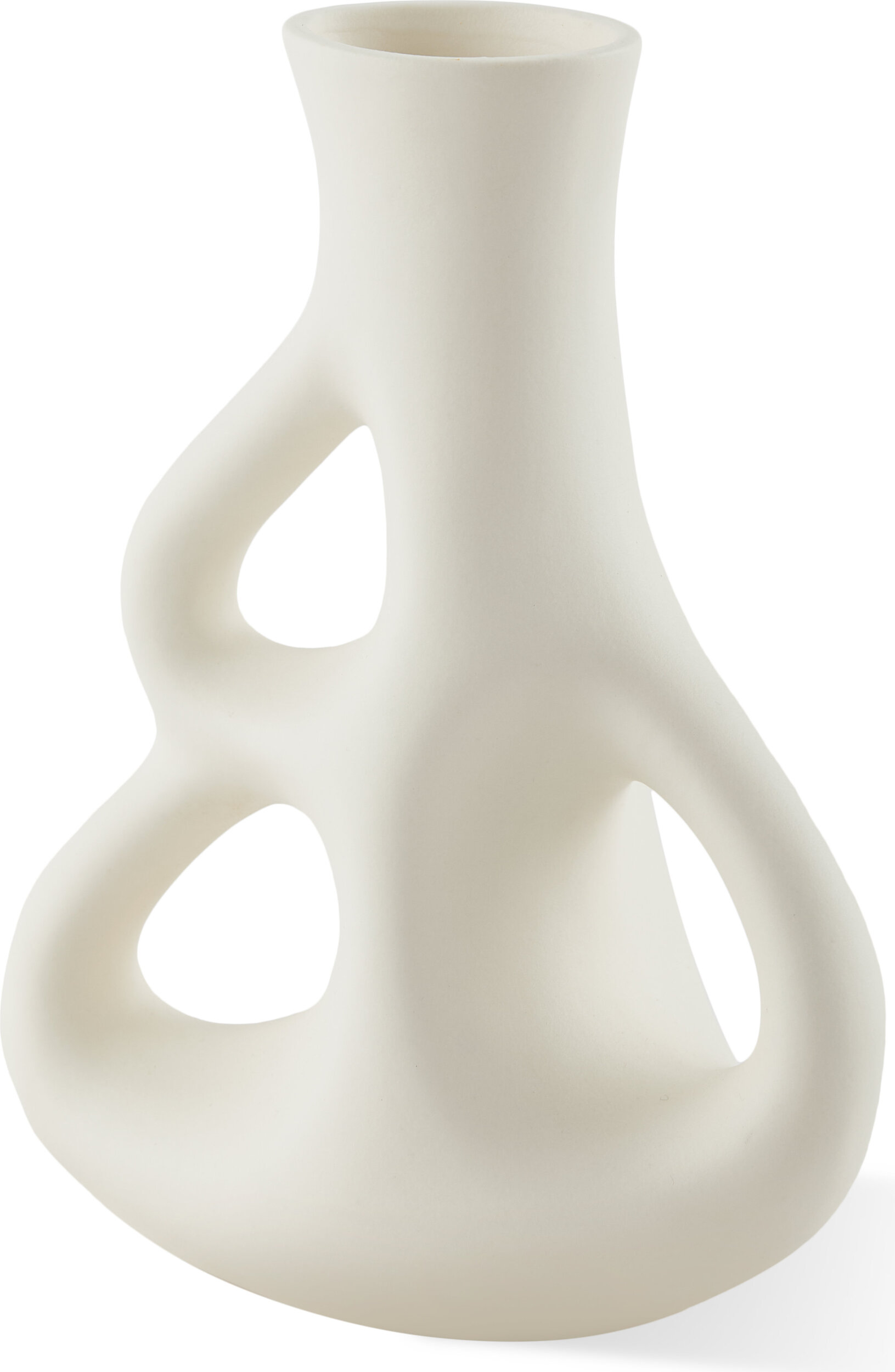 Three Ears Vase 21 cm, weiß