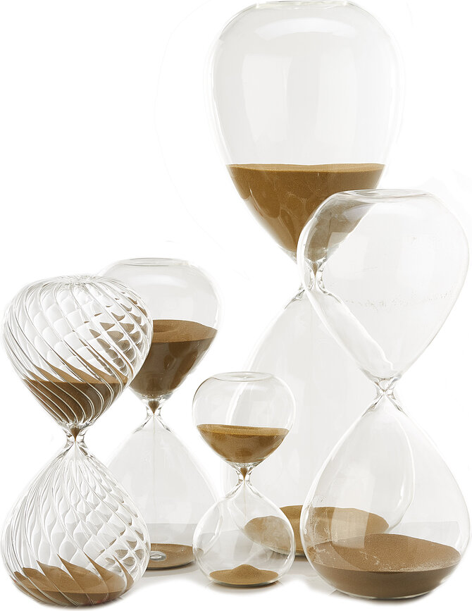 Timeglas Ball M, guld