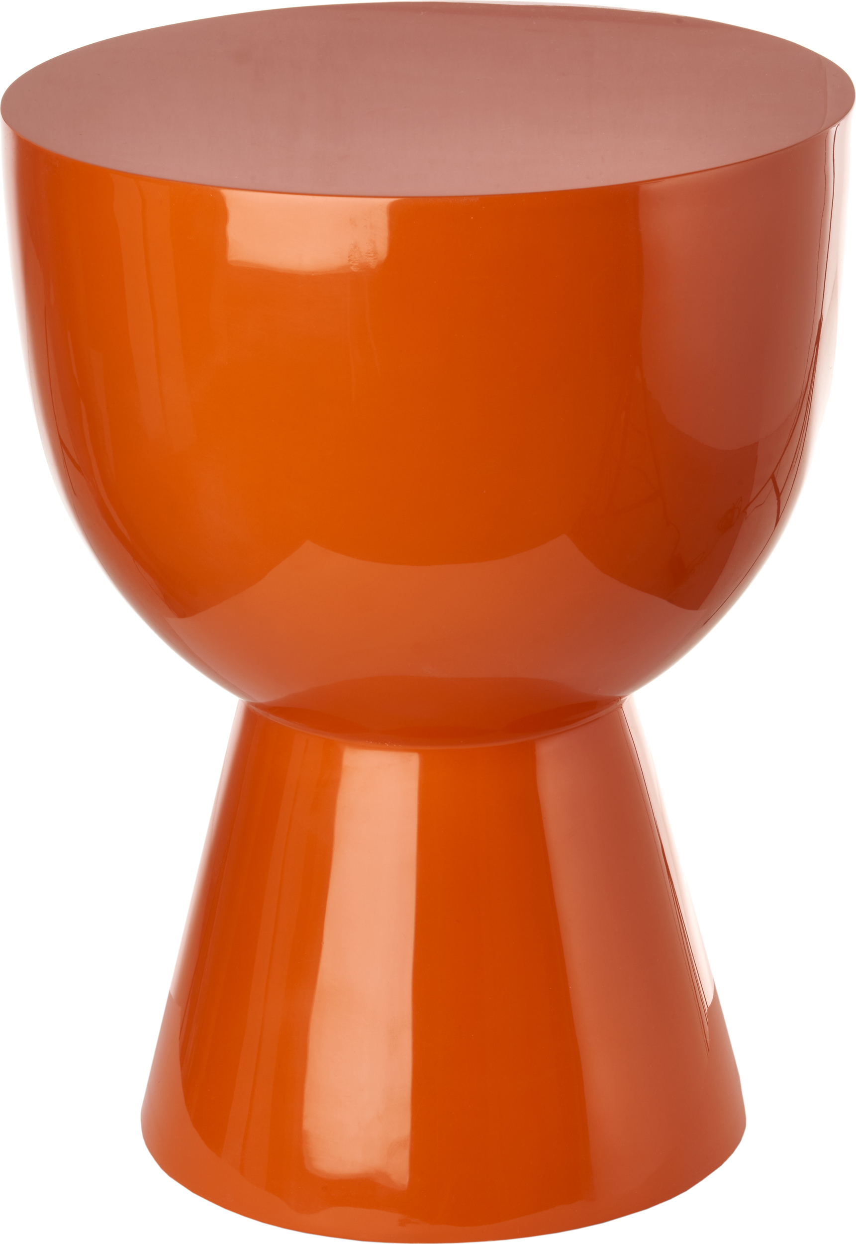 Tip Tap Hocker oder Beistelltisch, orange