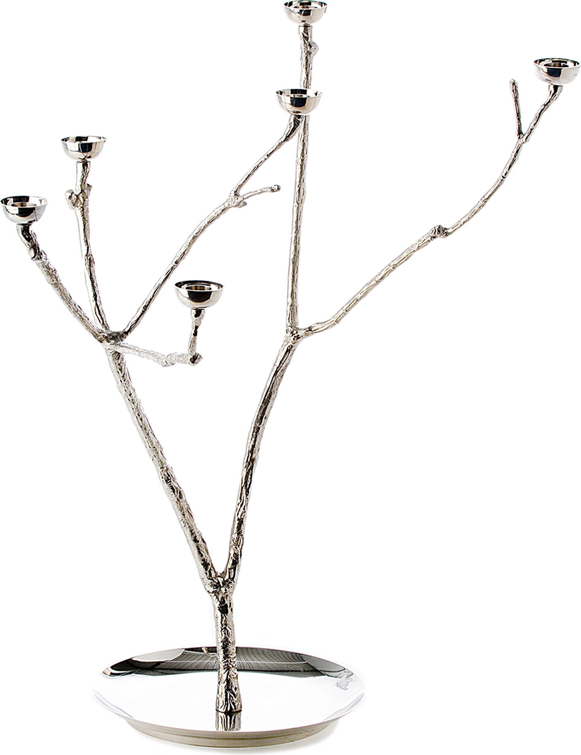 Twiggy L Kerzenständer für klassische Kerzen, silber