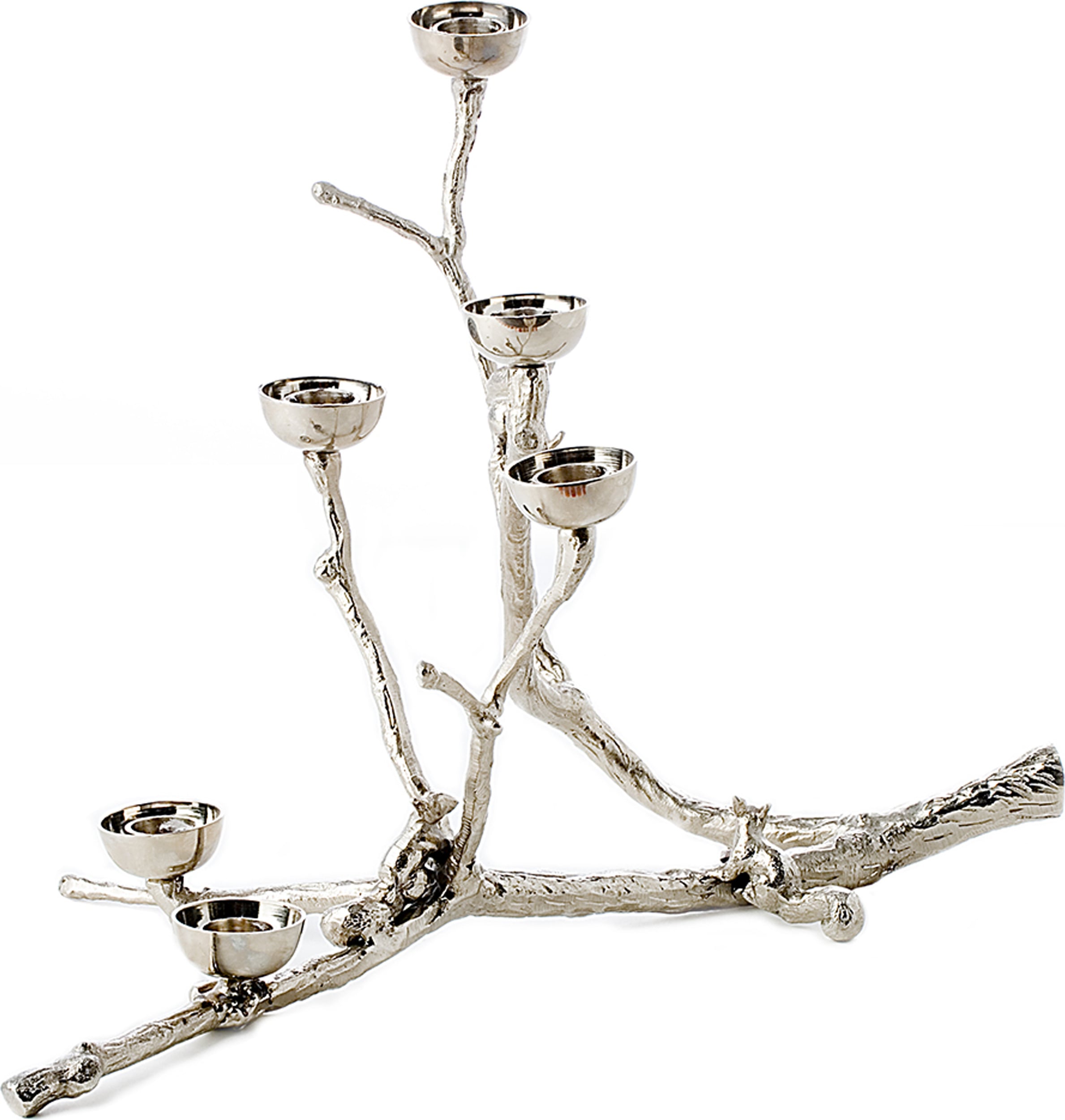 Twiggy with squirrels Kerzenständer für klassische Kerzen, silber