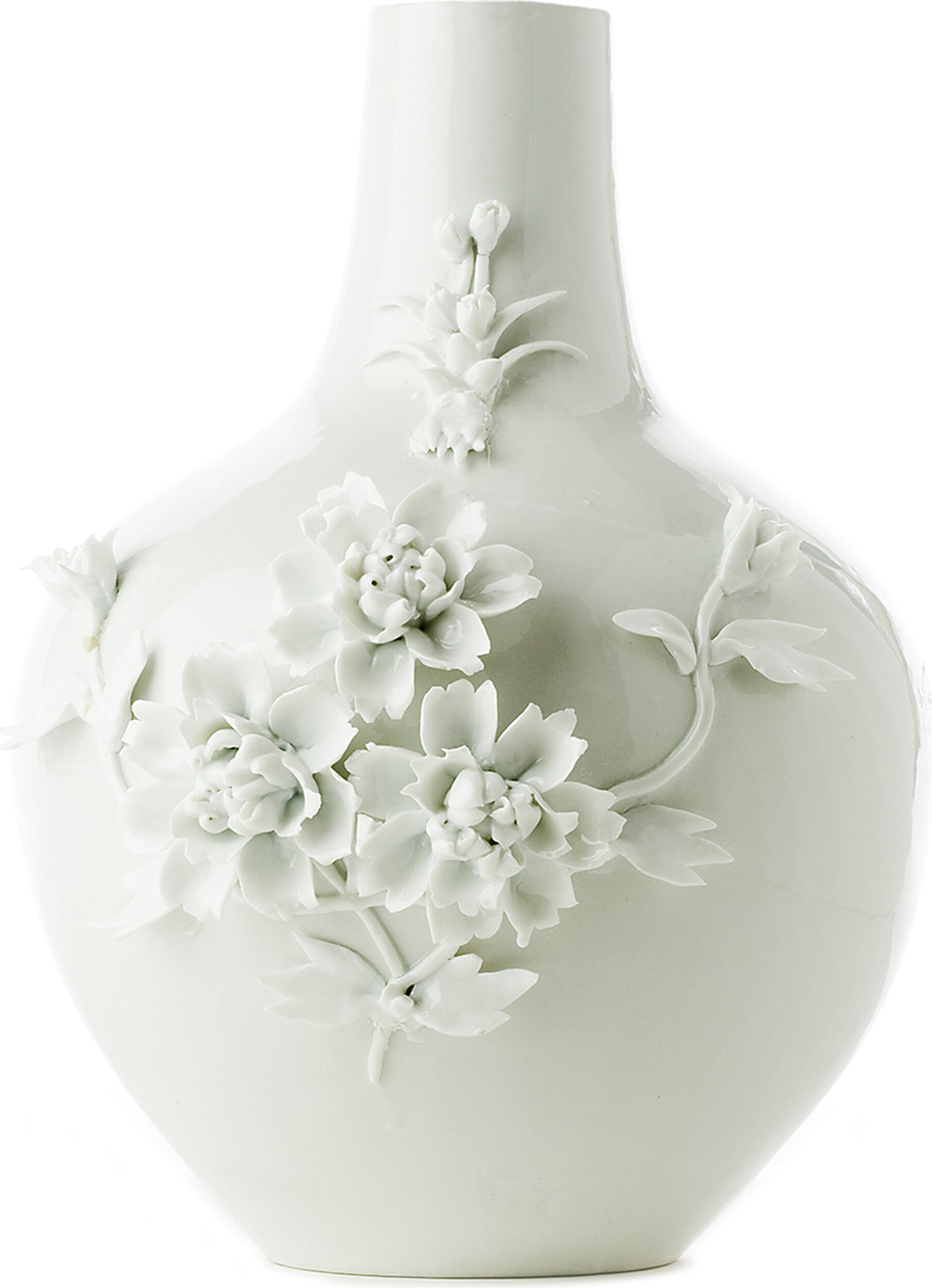 Vase 3D, weiß