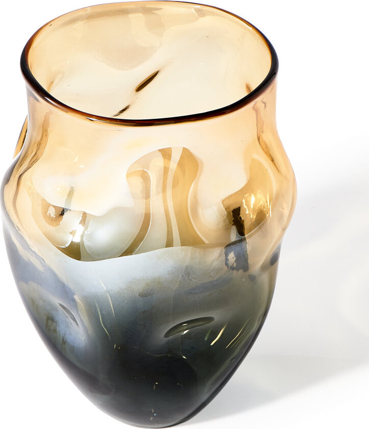 Vase Amber Collision L, beige