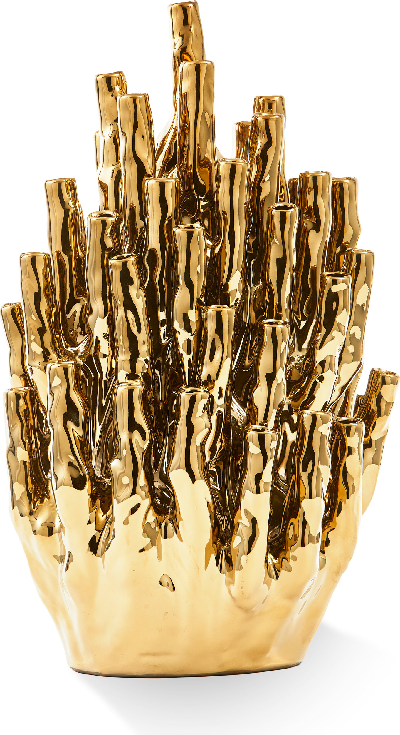 Vase Coral gold für 50 Blumen