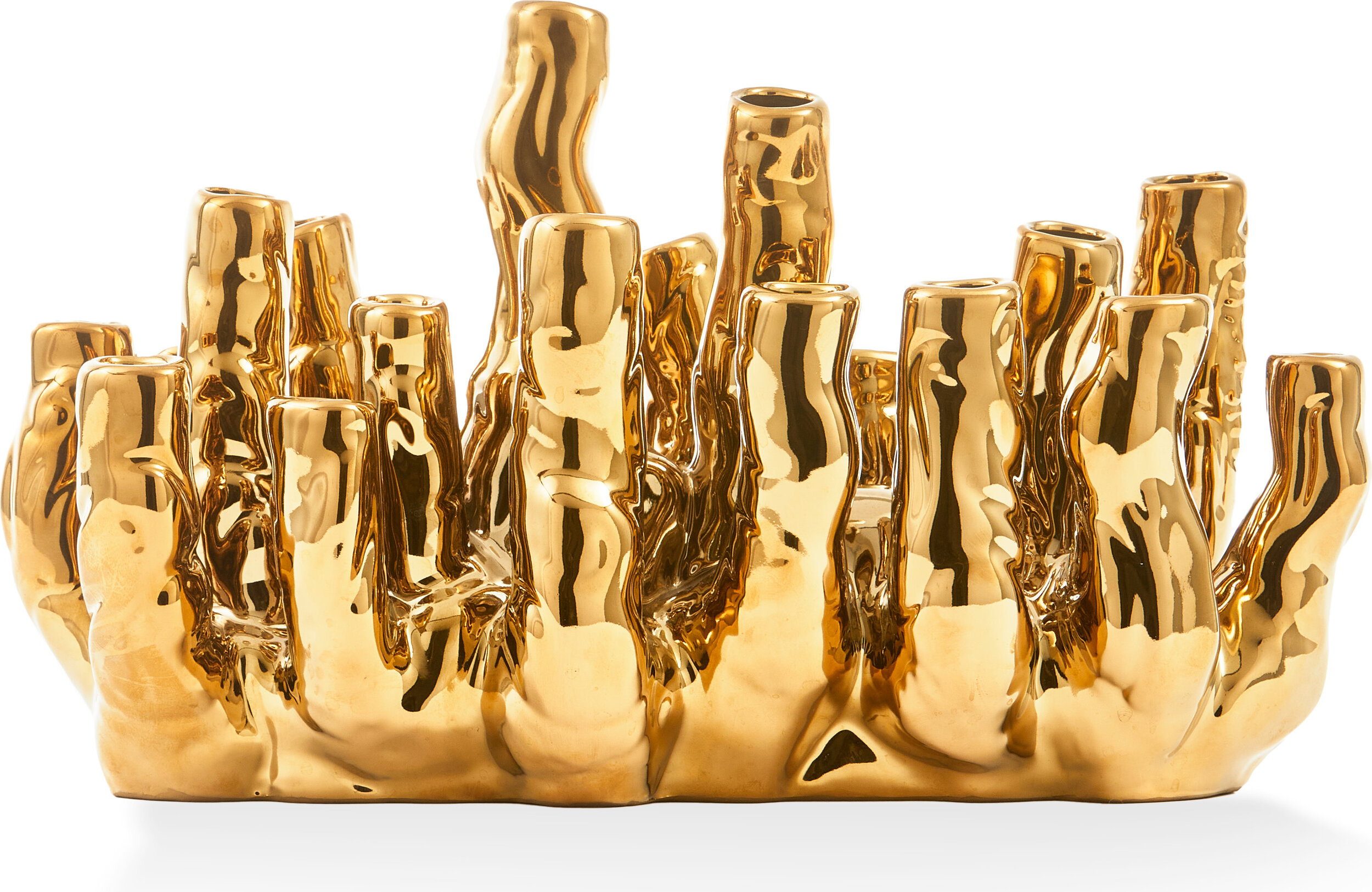 Vase Coral Reef, gold
