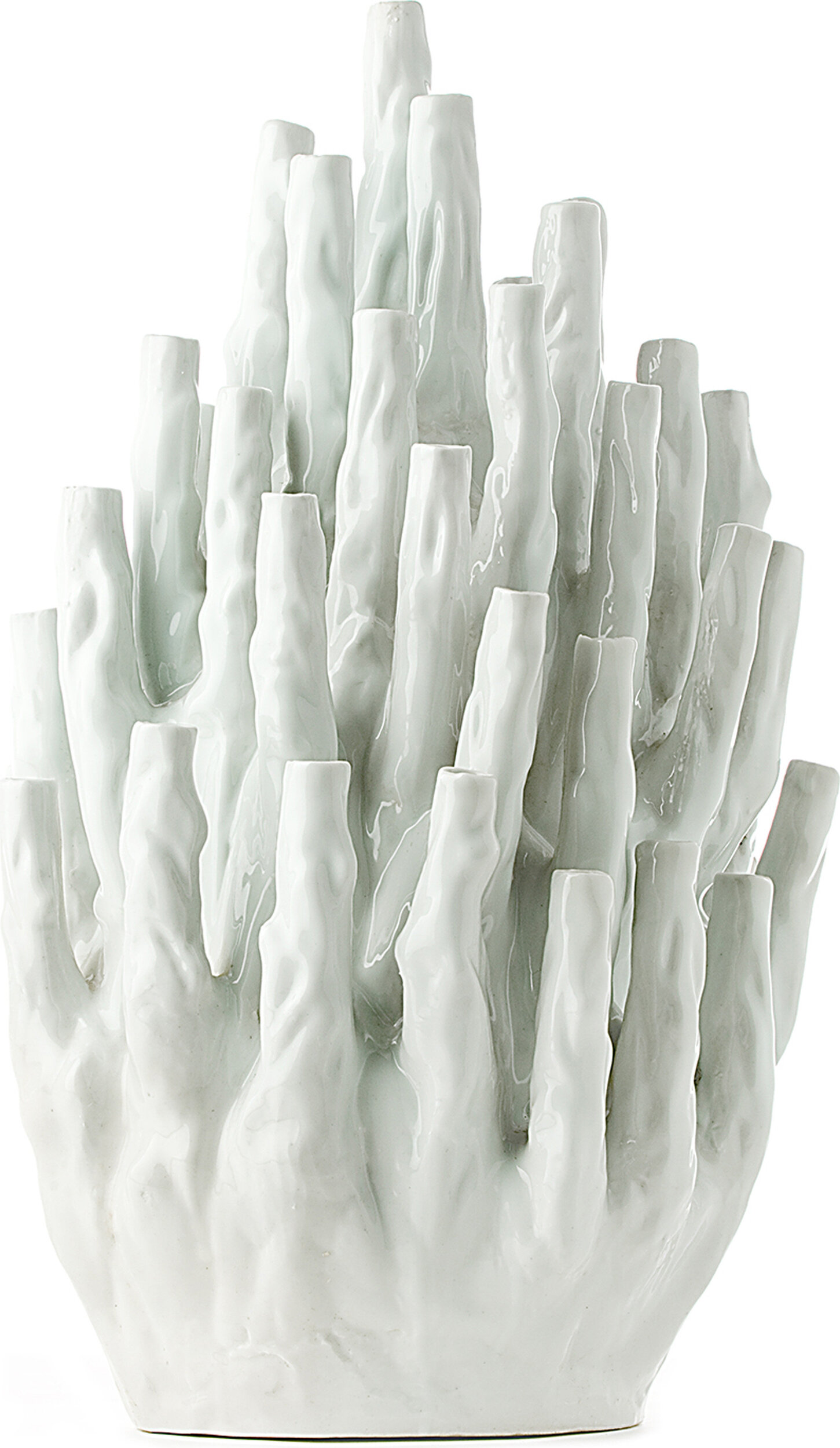 Vase Coral weiß für 50 Blumen