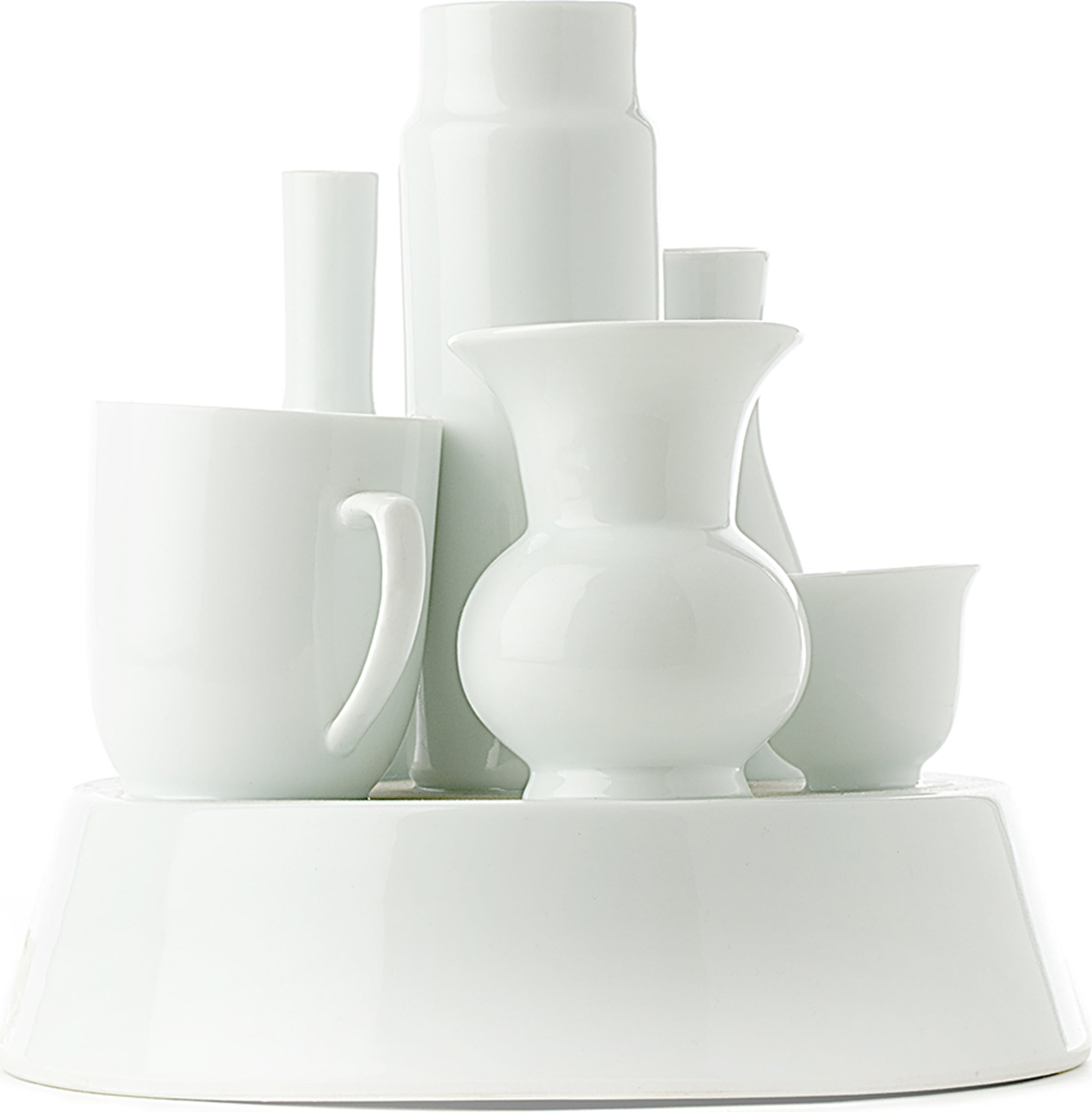 Vase Hong Kong 26 cm, weiß