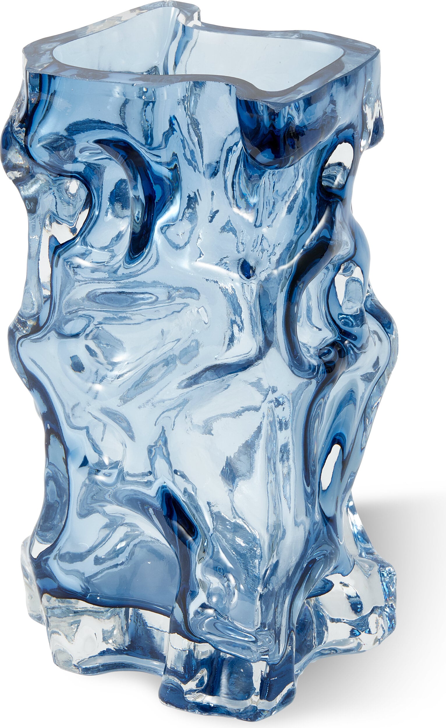 Vase Ice blau