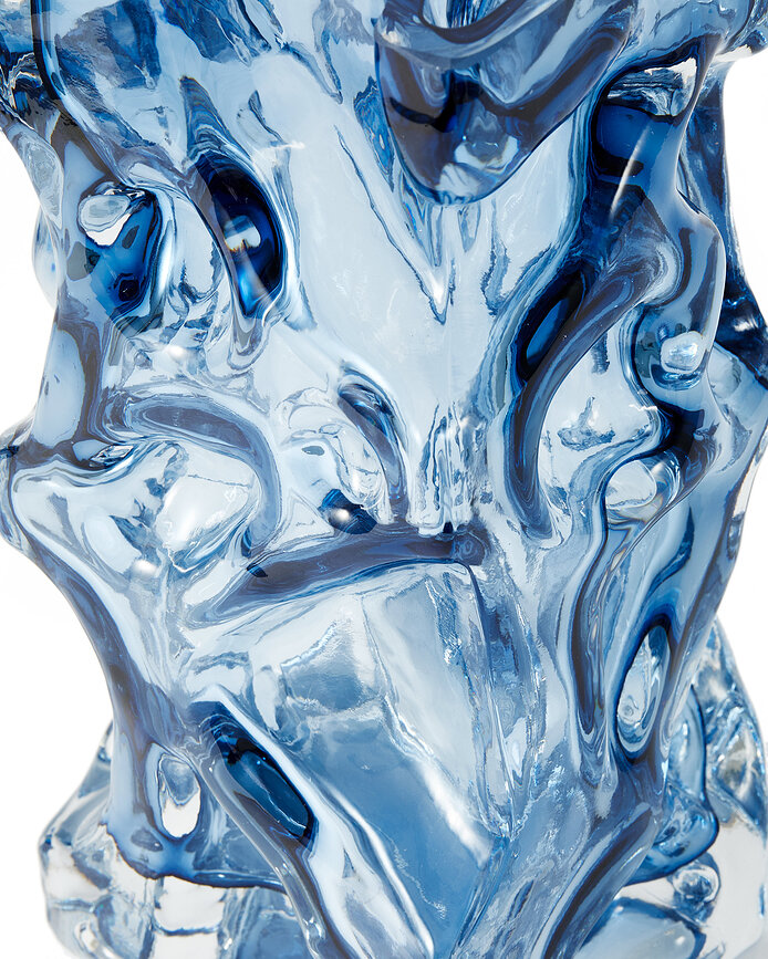 Vase Ice bleu