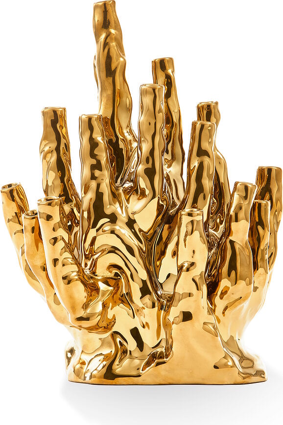 Vaso Coral oro per 20 fiori