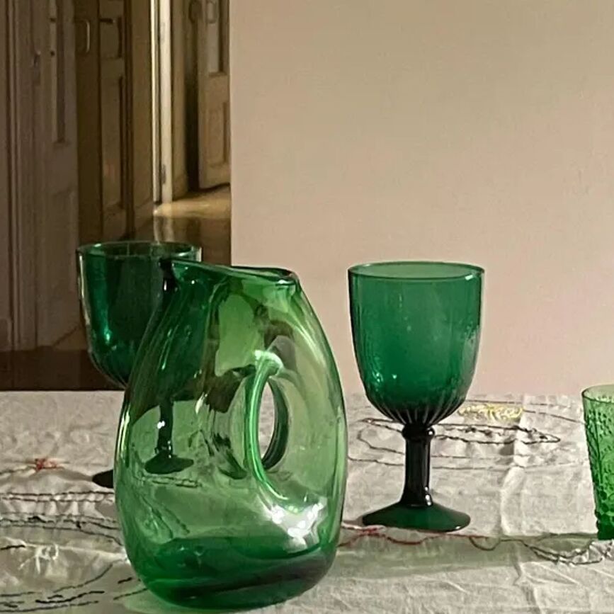 Vaso Jug Hole 850 ml, oliva