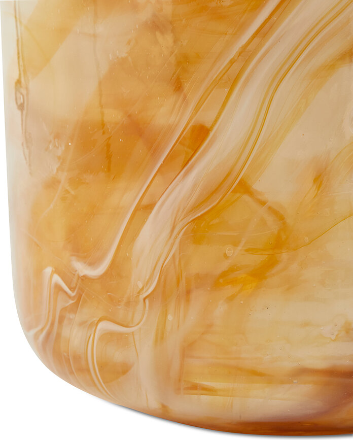 Vaza Marbled, stiklinė, 40,5 cm, gintaro spalvos