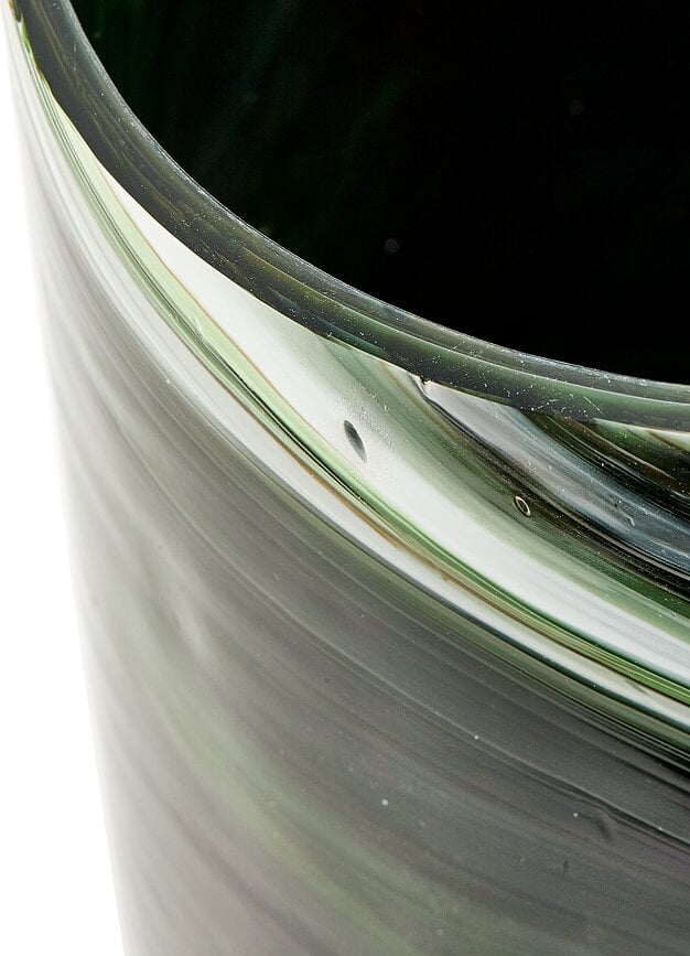 Váza sklenená Marbled 30 cm, zelená