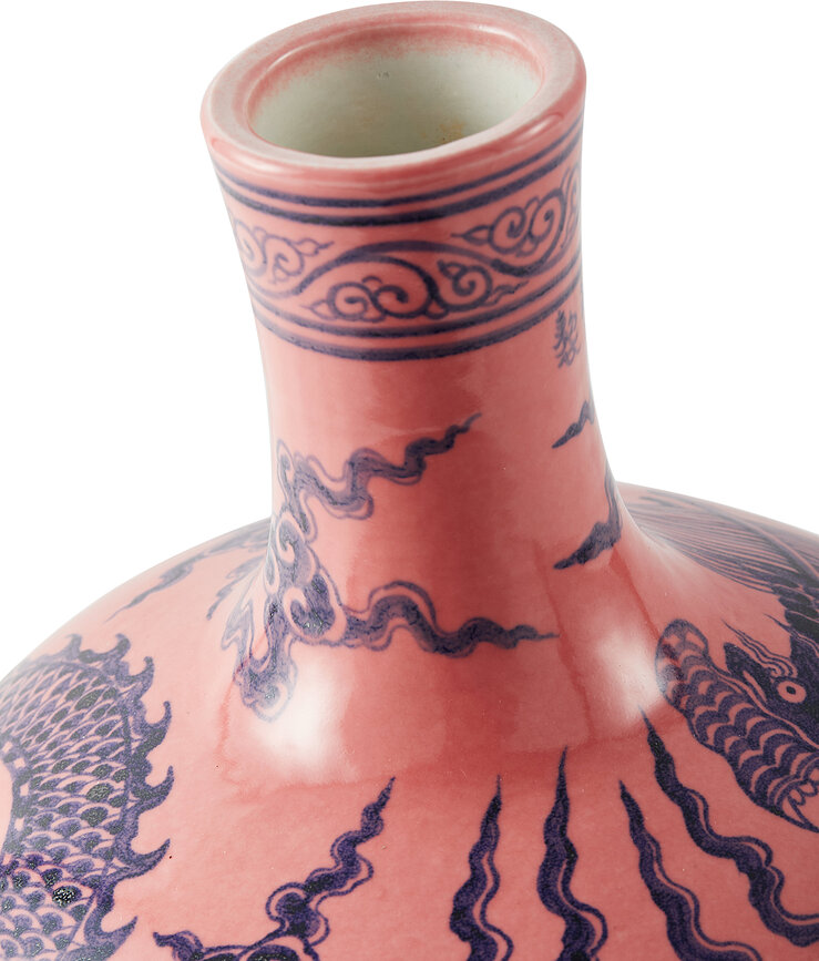 Vāze Dragon, dzeltena