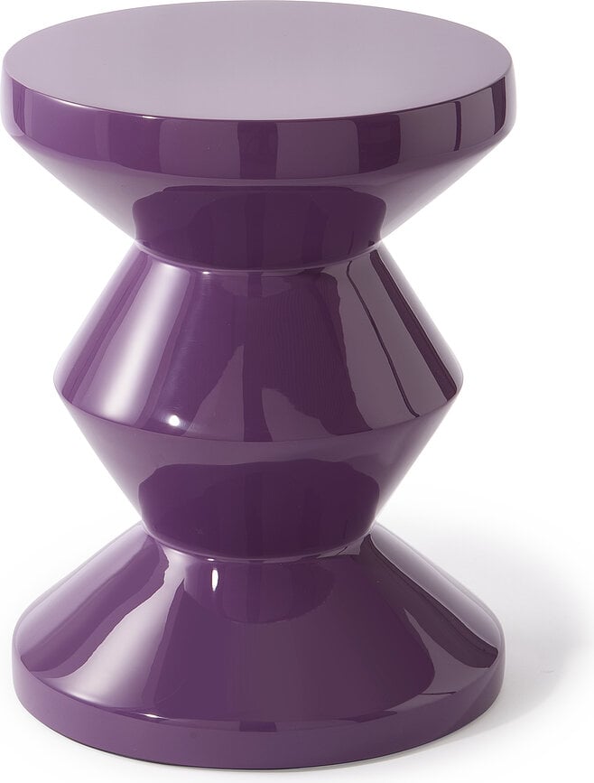 Zig Zag krēsls vai sānu galdiņš, violets