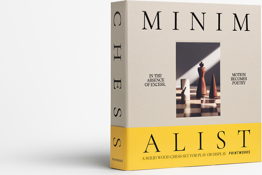 Ajedrez de madera Printworks The Minimalist