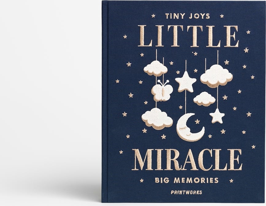 Альбом для фотографій Little Miracle Embroidered, темно-синій