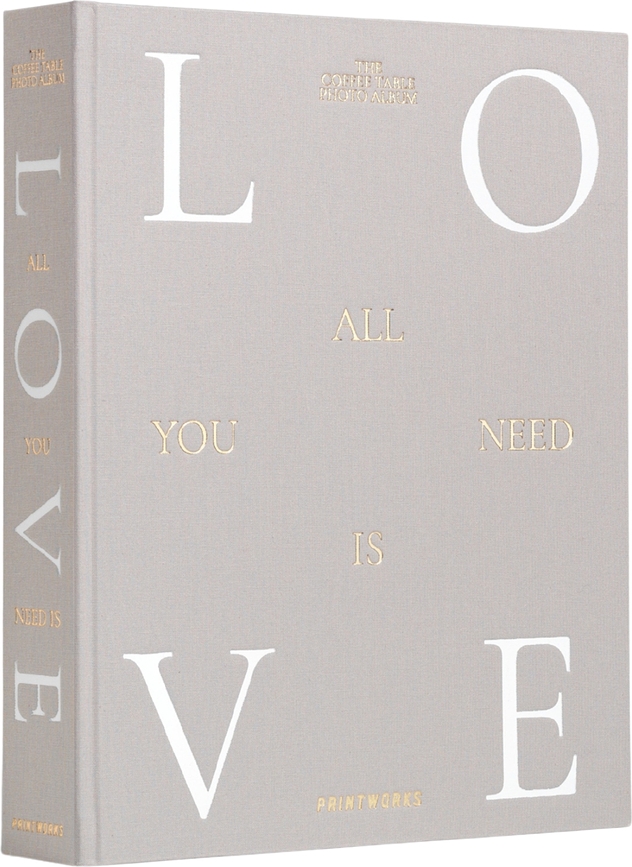 Álbum de fotos Printworks All You Need is Love, gris