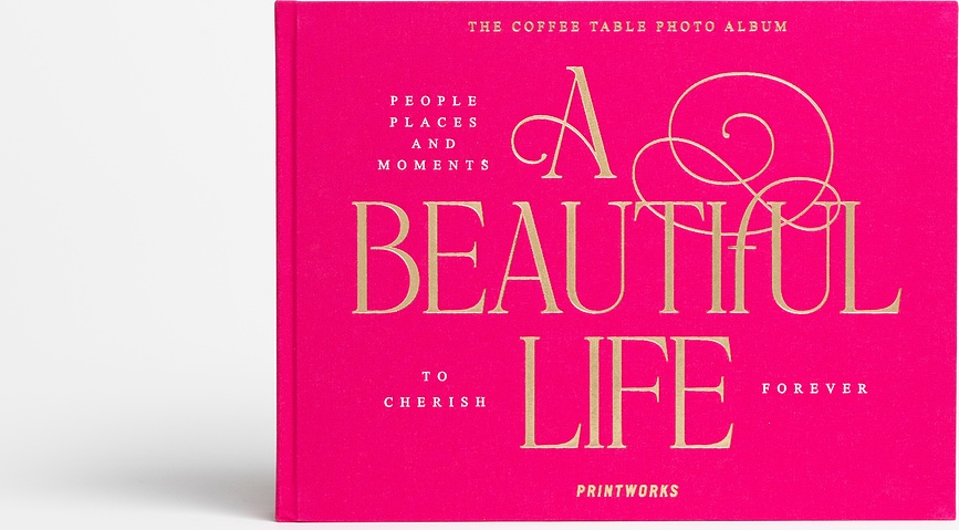 Album fotografico A Beautiful Life Embroidered rosa