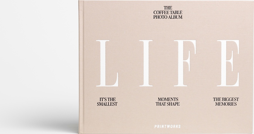 Album fotografico Life Embroidered beige