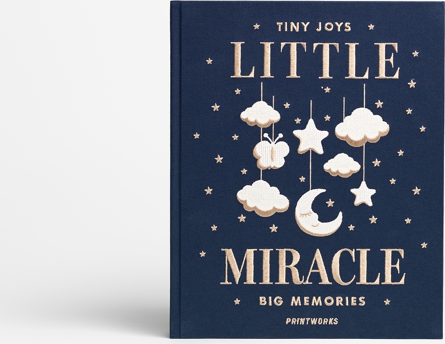 Album za fotografije Little Miracle Embroidered, mornarsko moder